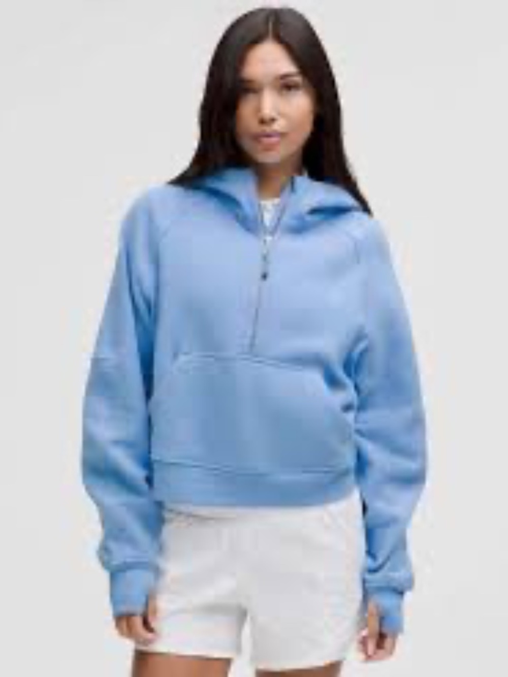 Scuba Oversized Half-Zip Hoodie